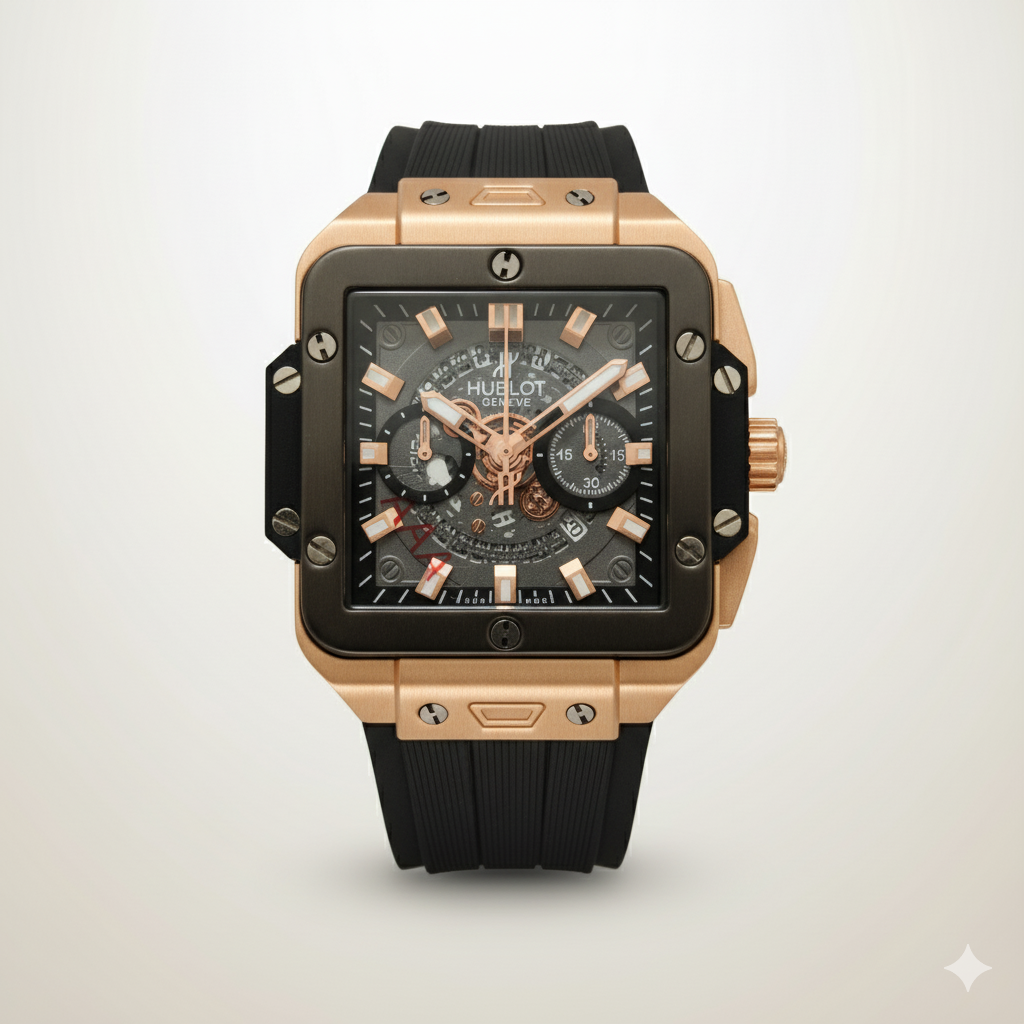Hublot Square Bang Unico King Gold Ceramic