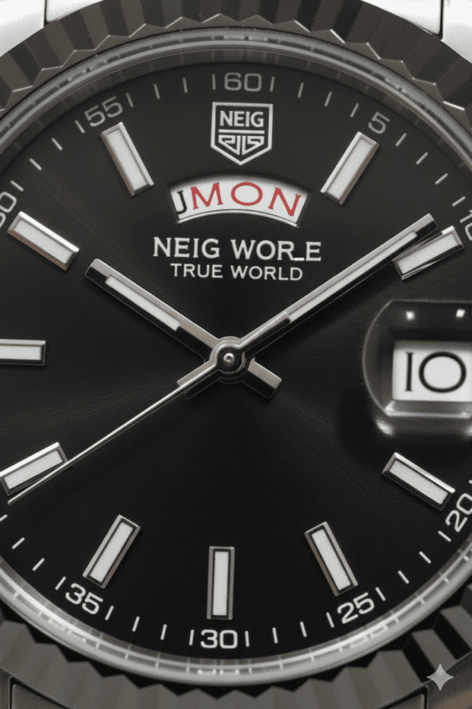 Truth Worth (NEIG WORE TRUE WORLD) Classic Day-Date Style Watch - Image 2